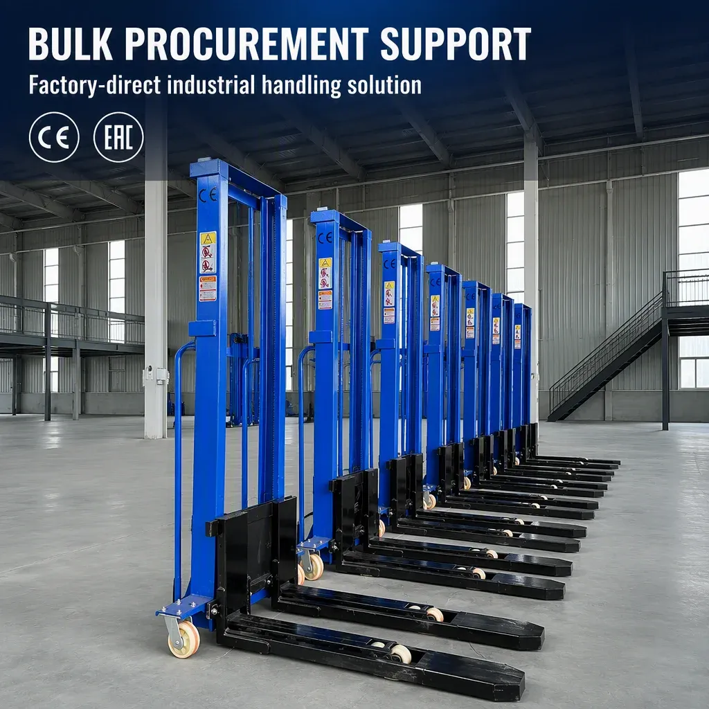 1Ton Full Electric Stacker Self Loading Stacker Forklift detail 13