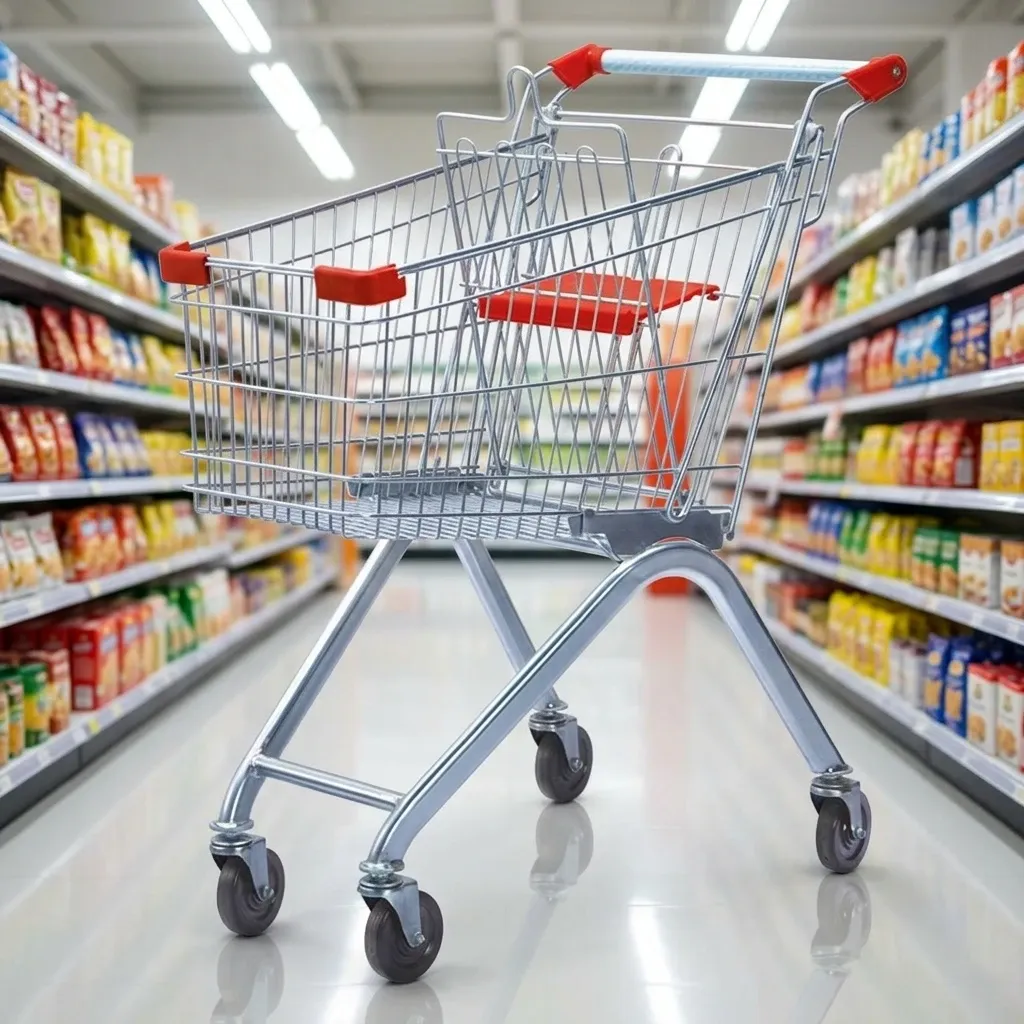 Colourful Supermarket Shopping Trolley photo 3