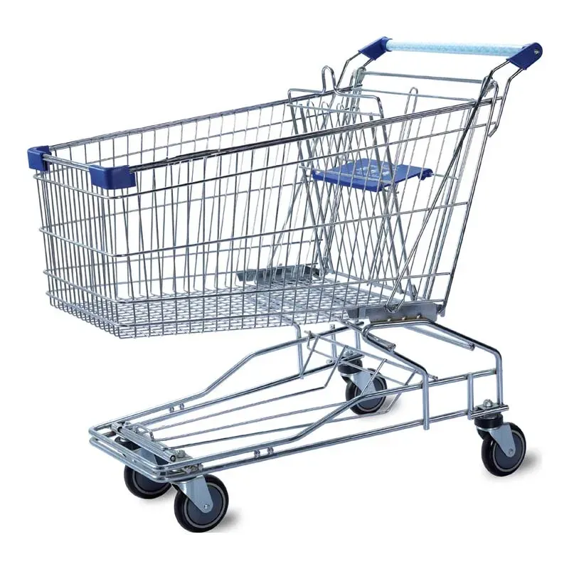Asian Style Supermarket Trolley Wheels 180 L Heavy-Duty detail 1