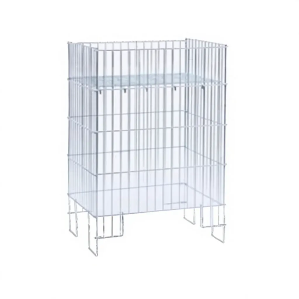 Heavy Duty 185L Steel Supermarket Shopping Mall Trolley detail 2
