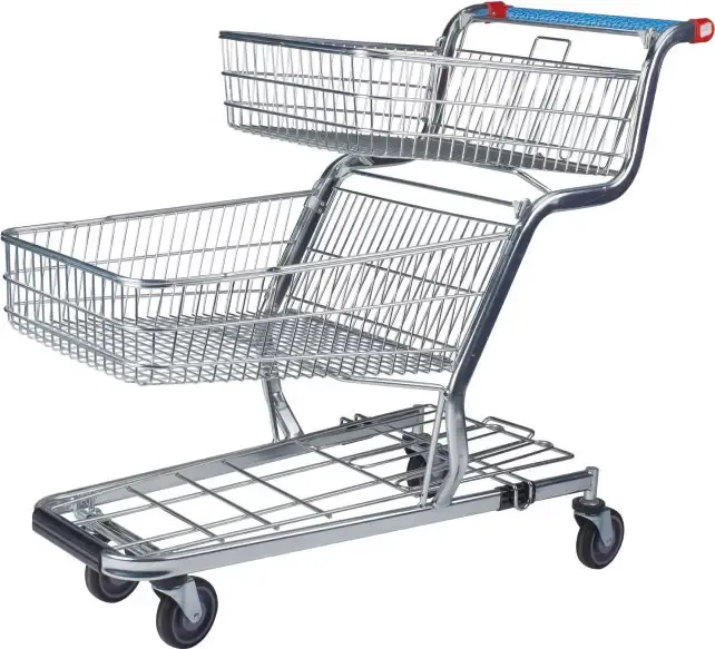 Supermarket Metal Trolley Garden detail 1