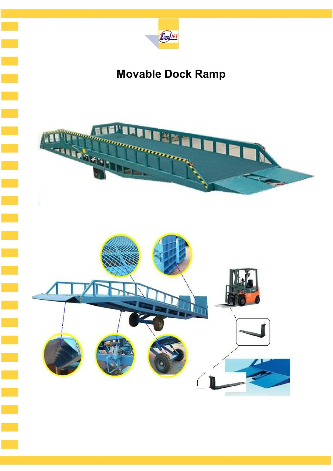 Factory Price Movable Dock Leveller Hydraulic Dock detail 1
