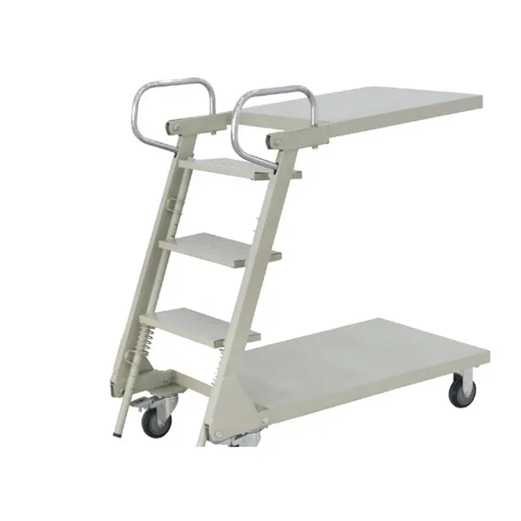 Supermarket Order Picking Movable Platform Step Ladder photo 2