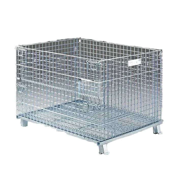 Medium-sized Heavy Duty Stackable Wire Mesh Storage Cage with 250 kg