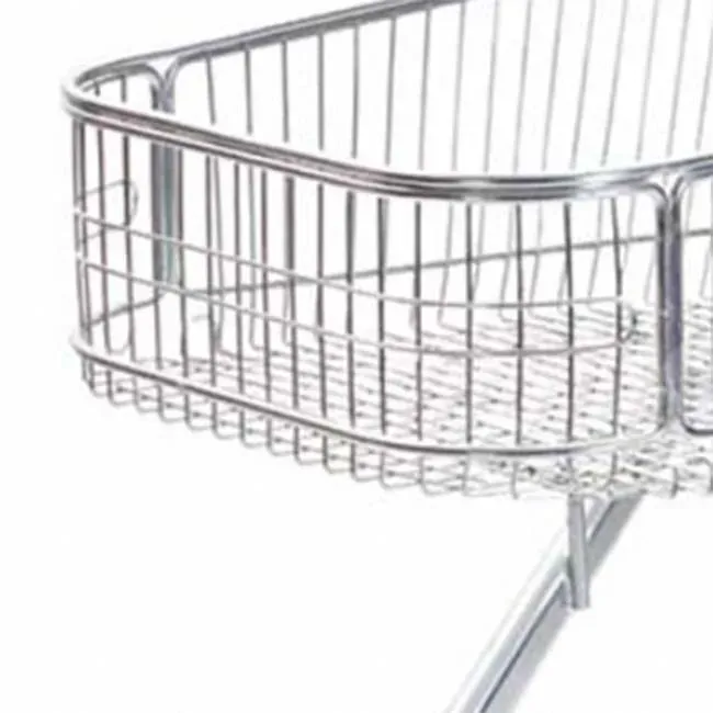 European Supermarket Metallic 90L Shopping Trolley photo 3