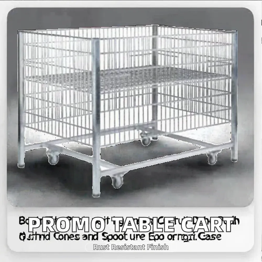 Metal Waterproof Supermarket Table Storage photo 2