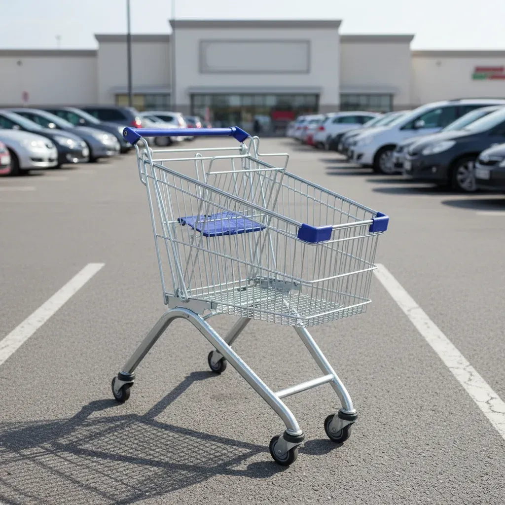 Stainless Steel European Style 80L Shopping Trolley (LPT-60700)