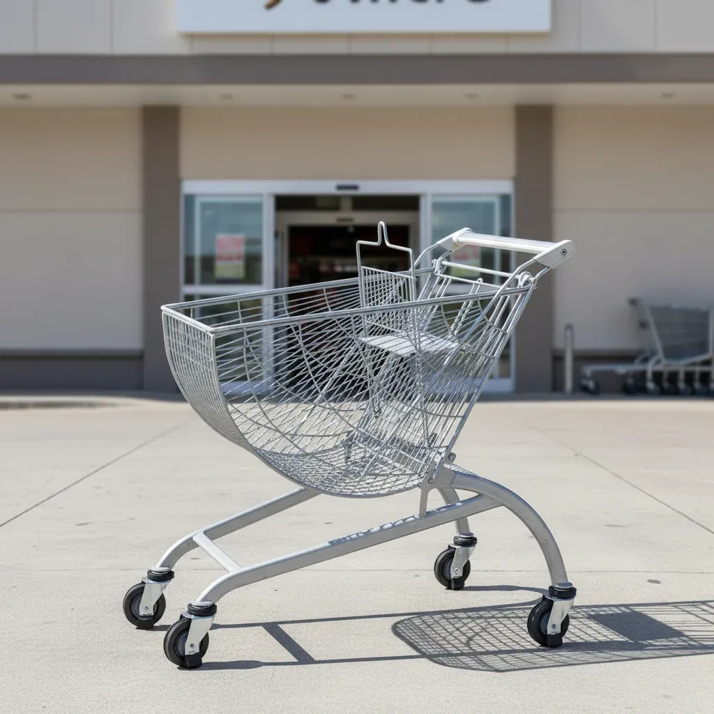 Supermarket European Style Foldable Shopping Trolley 80L (LPT-27704)