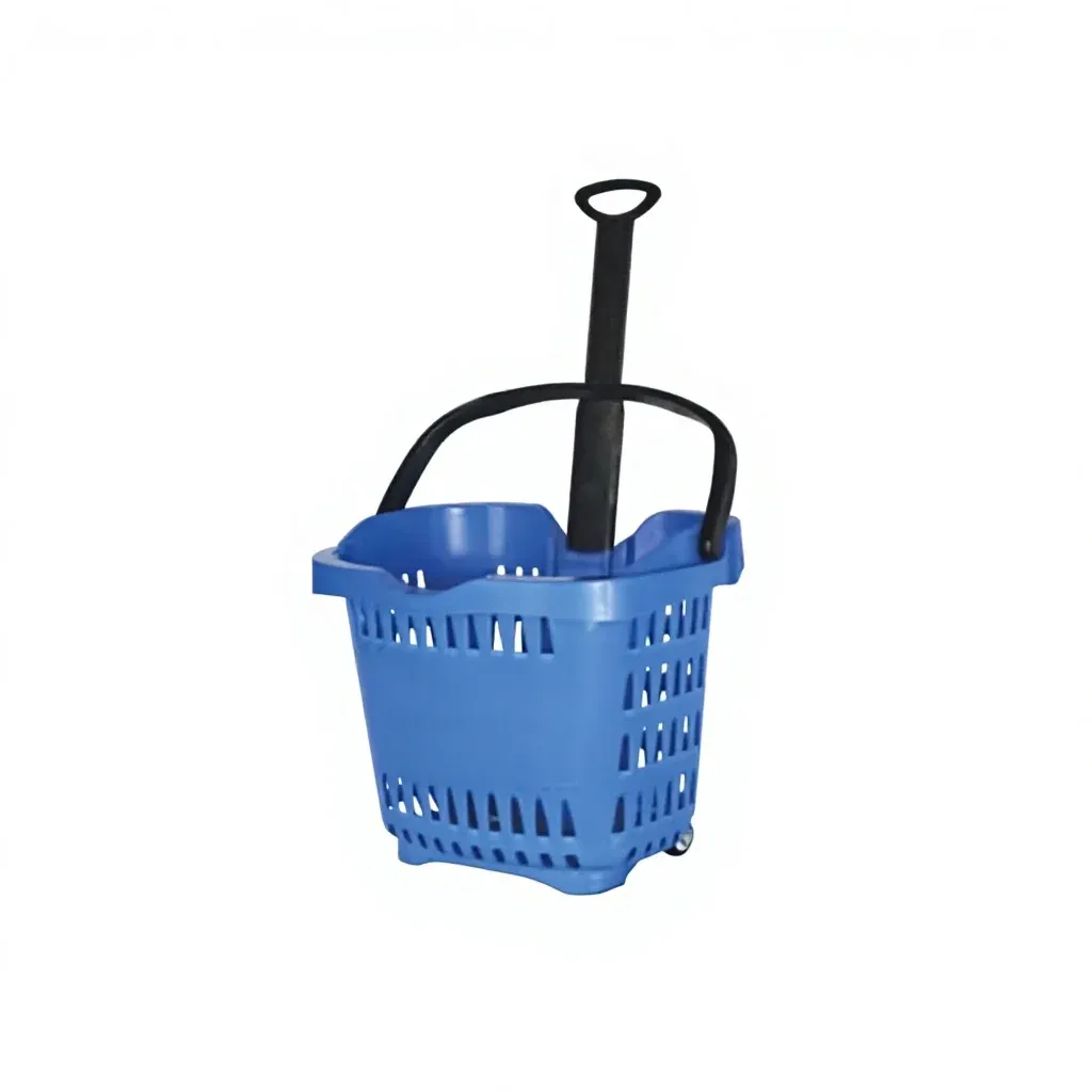 Colourful Plastic Shopping Trolley photo 3