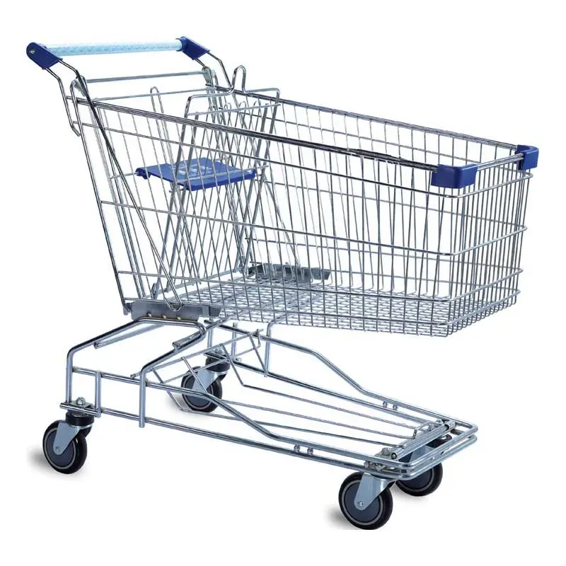 80 L Zinc with Powder Unfolding Children Cart Basket photo 3