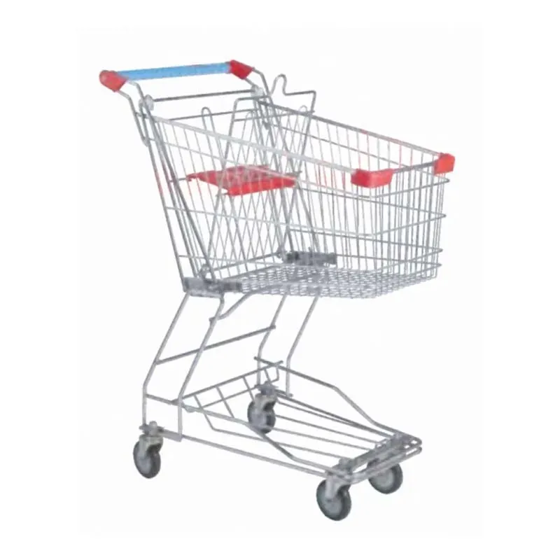 80 L Zinc with Powder Unfolding Children Cart Basket photo 4