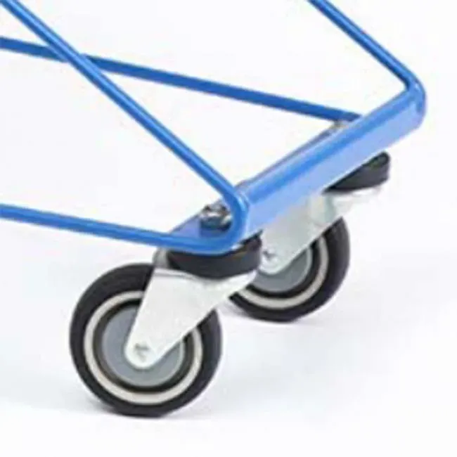 120 L Steel Chrome Plated Asian Style Supermarket Shopping Trolley photo 5