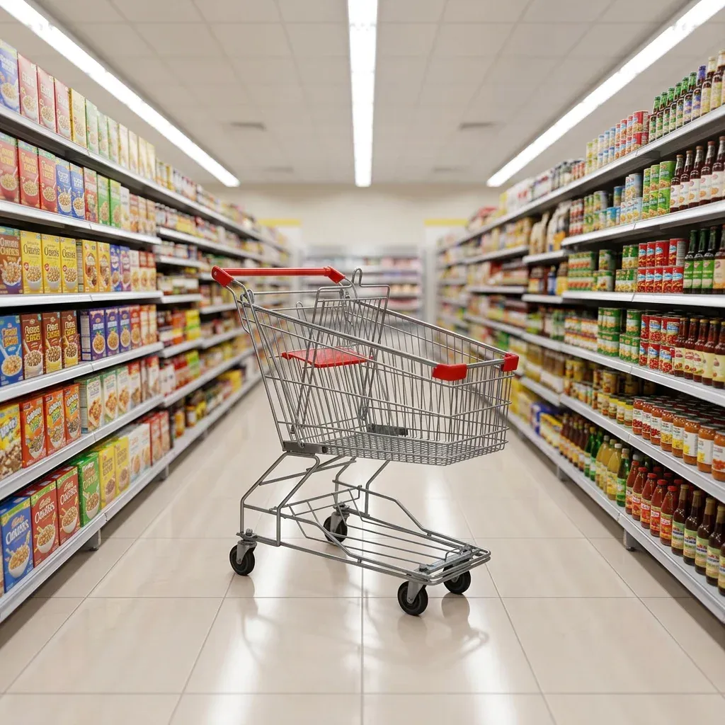 80 L Zinc Steel Powder Coated Unfolding Children Shopping Trolley photo 6