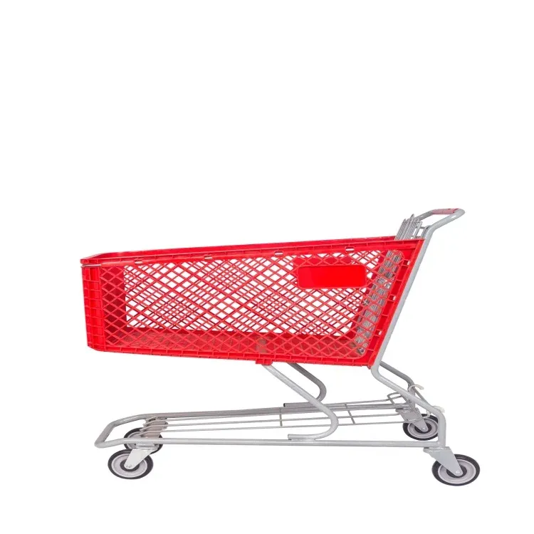 Unfolding Steel Basket Waterproof Hand Shopping Trolley detail 2