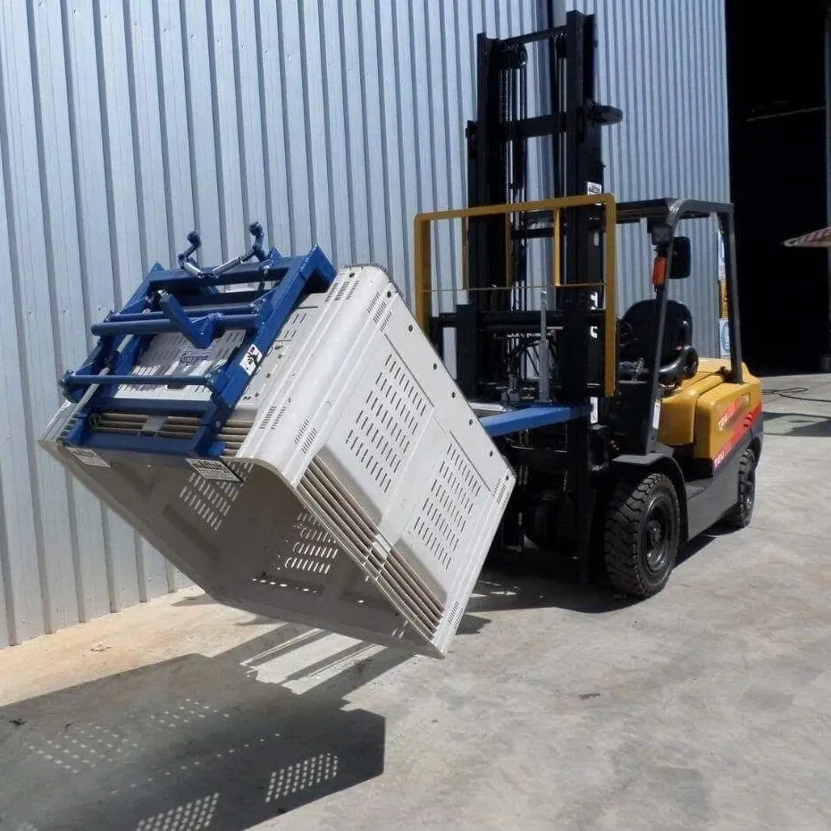 Heavy Duty Forklift Bin Tipper Attachment