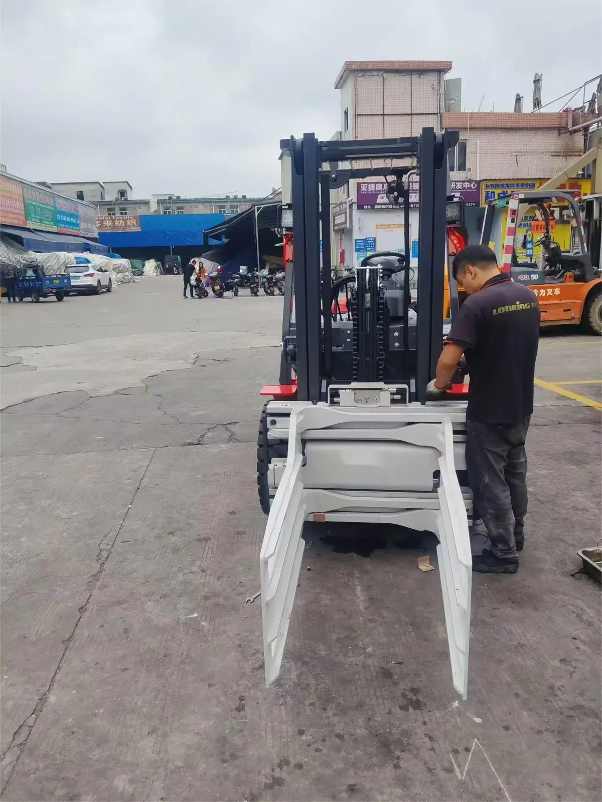 Heavy Duty Hydraulic Forklift Bale Clamp Attachment photo 6