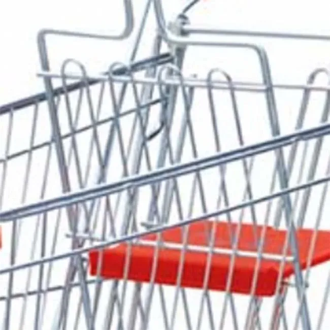 Heavy Duty Steel Hypermarket Collapsible 190L European Style Shopping Trolley photo 4