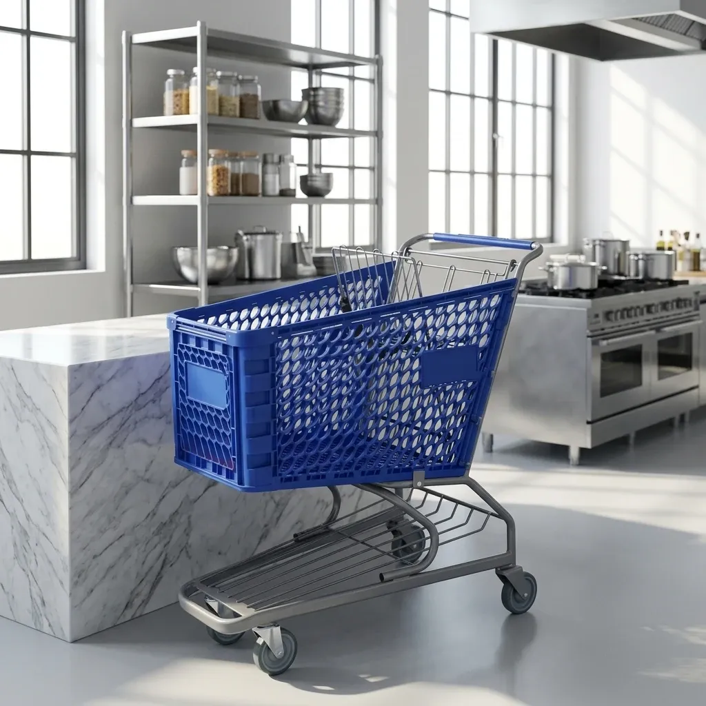 Unfolding Steel Zinc Plated Metal PU Plastic Basket