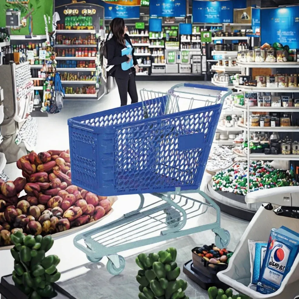 Unfolding Steel Zinc Plated Metal PU Plastic Basket photo 3