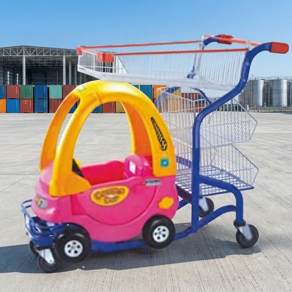 Steel Children's Unfolding Mini Shopping Trolley (LPT-25888)