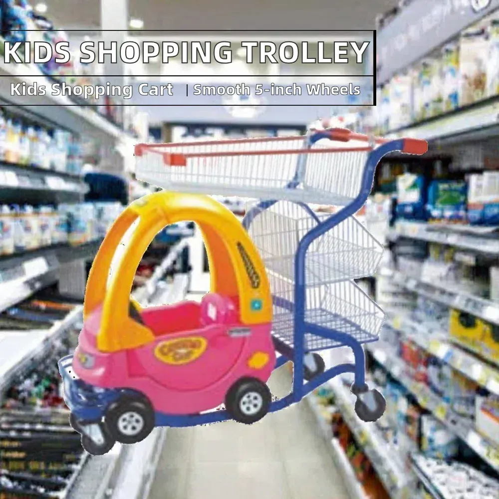 Steel Children's Unfolding Mini Shopping Trolley (LPT-25888) photo 6