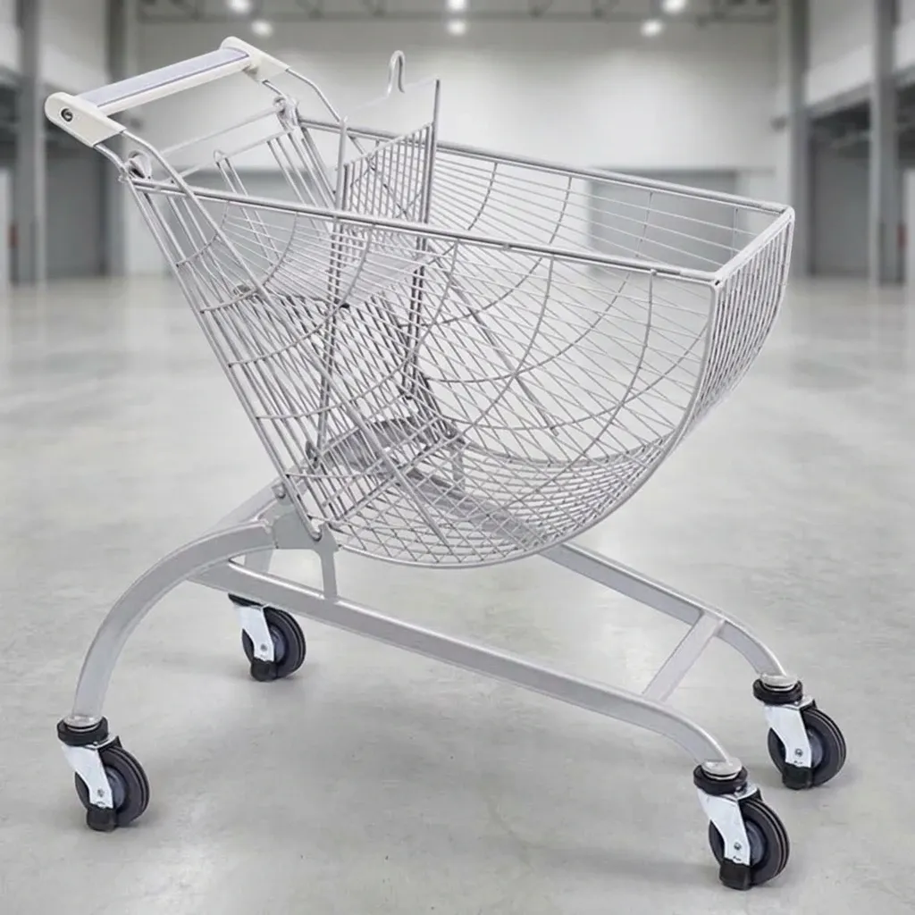 Supermarket European Style Foldable Shopping Trolley 80L (LPT-29654)