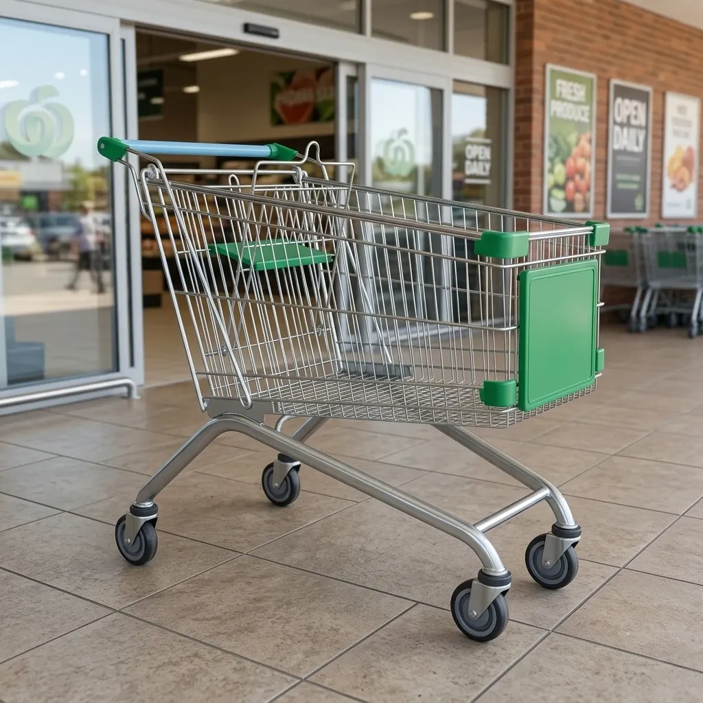 Supermarket Trolley Wheels 150 L Shopping Trolley