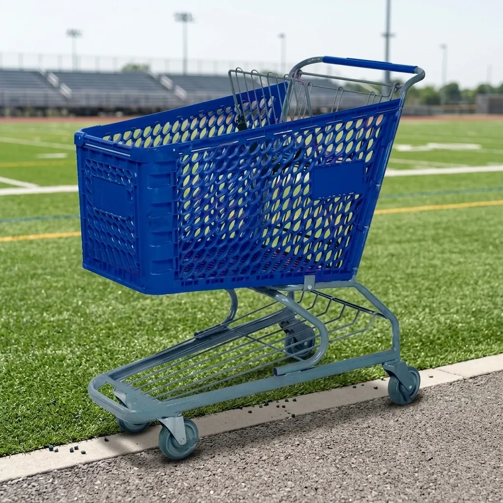 Colourful 120L Folding Shopping Trolley