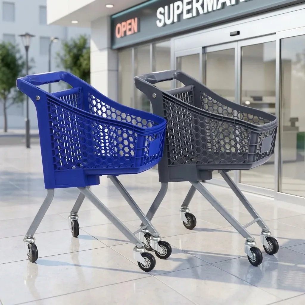 Supermarket Mesh Steel Folding Children's Shopping Trolley