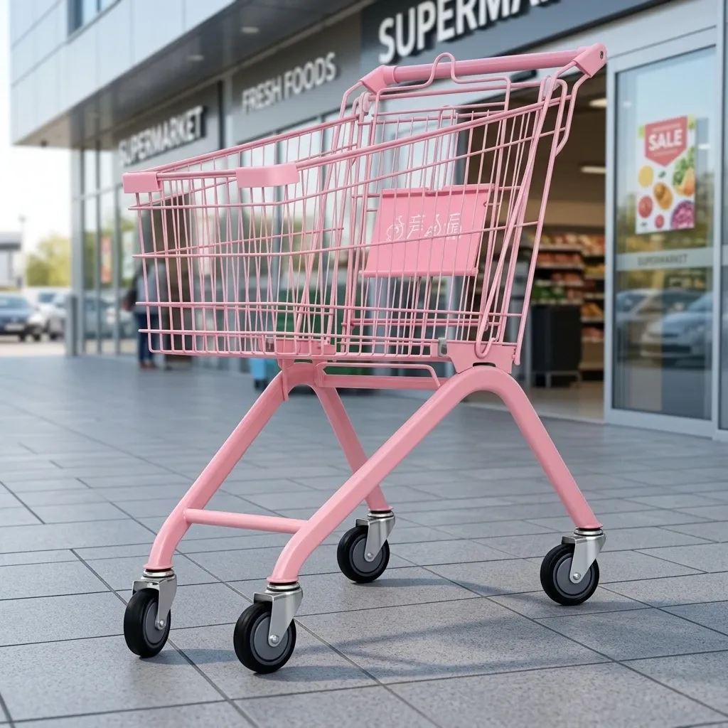 Mesh Folding Dual Seats Indoor Use Children Shopping Trolley