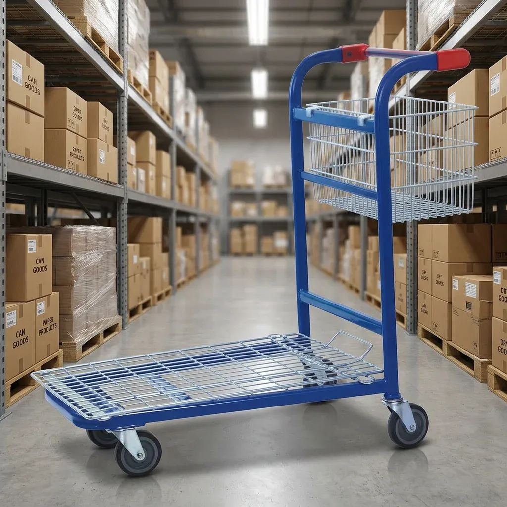 Metal Cart with Heavy Duty Loading Capacity detail 2