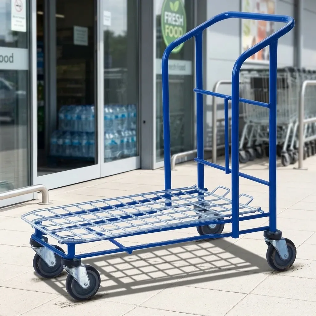 Foldable Mesh Cart with Heavy Duty 5