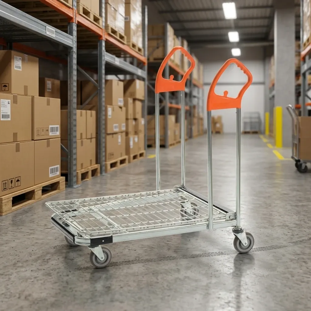 Heavy Duty Waterproof Mesh Folding Picking Cart