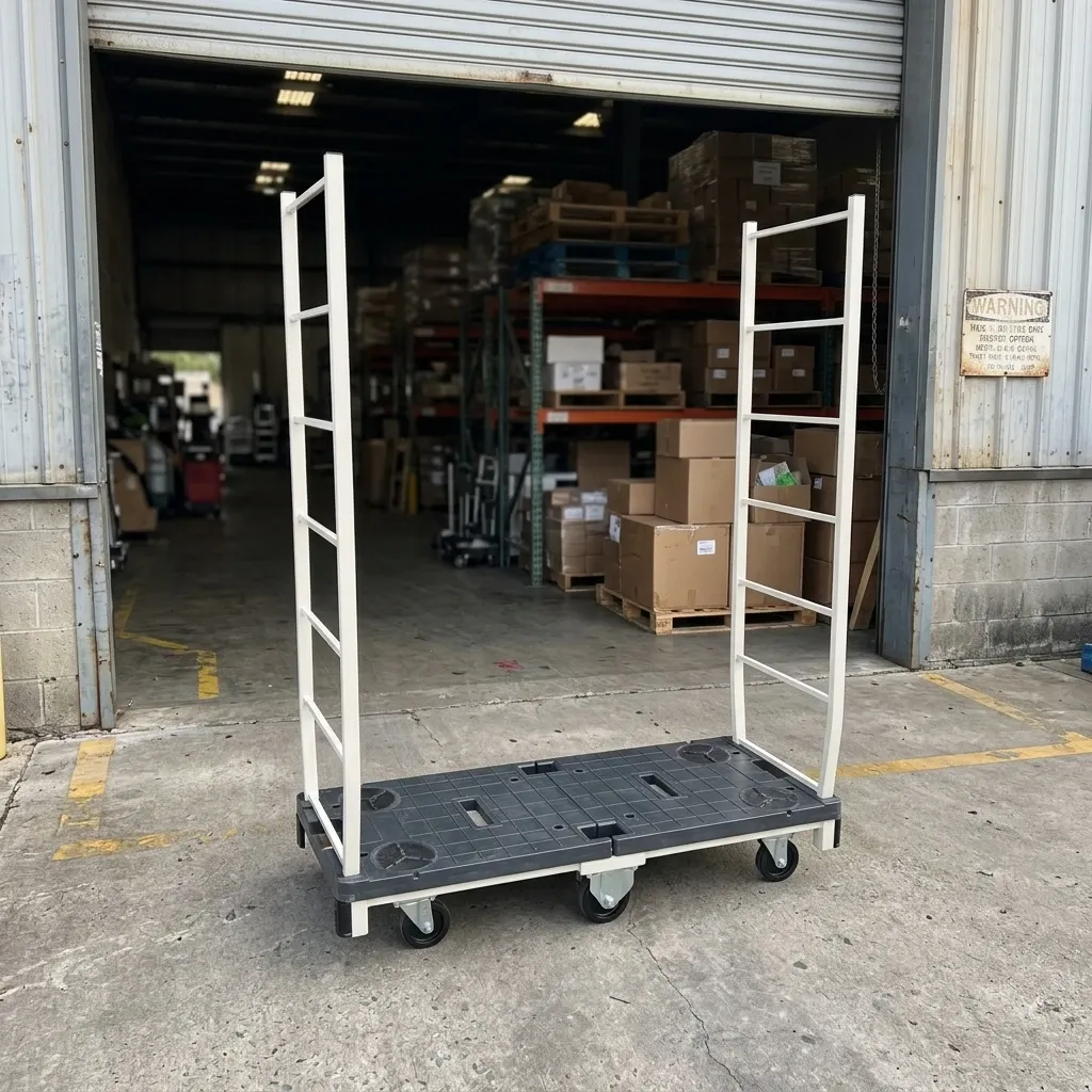 Warehouse Storage Delivery Mesh Folding Rolling Cart