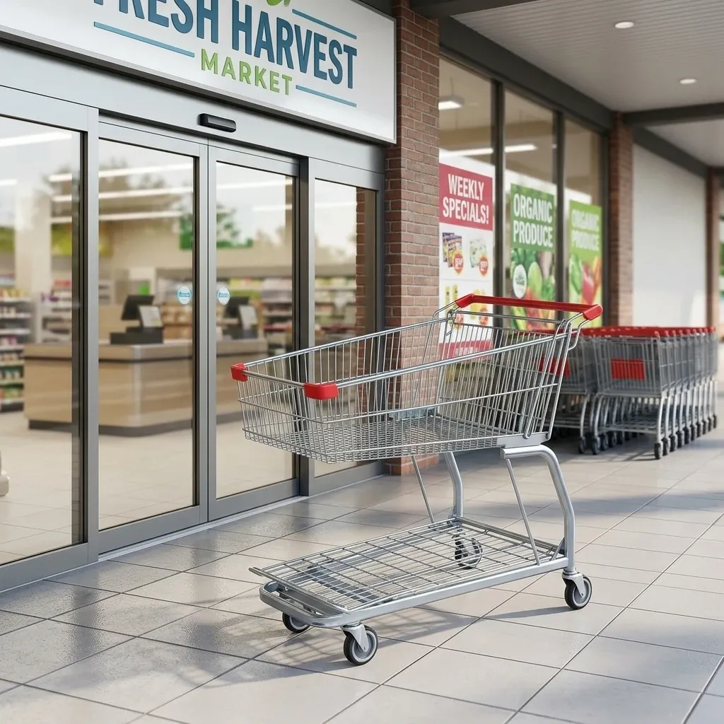 Easy Movable Steel Folding Warehouse Trolley