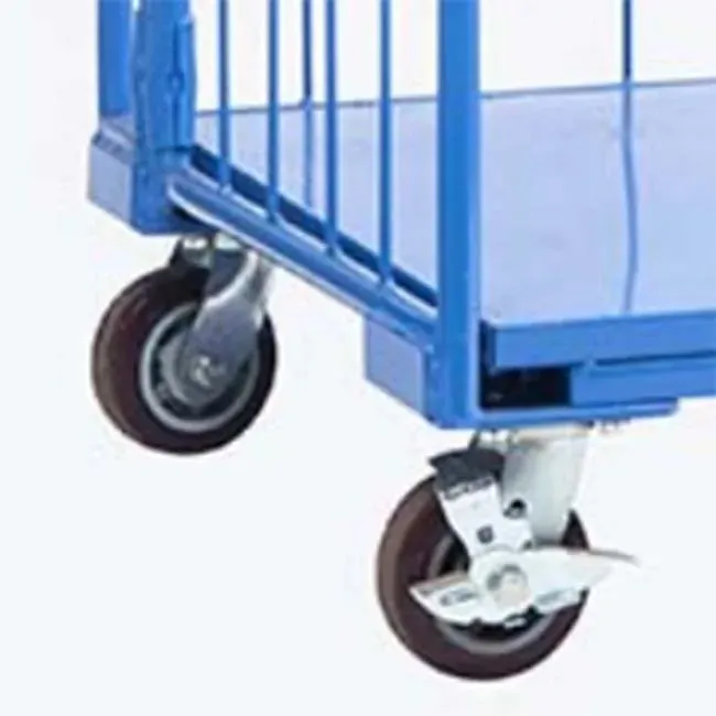 Steel Tight Mesh Folded Supermarket Warehouse Roll Container (LPT-27583) photo 5