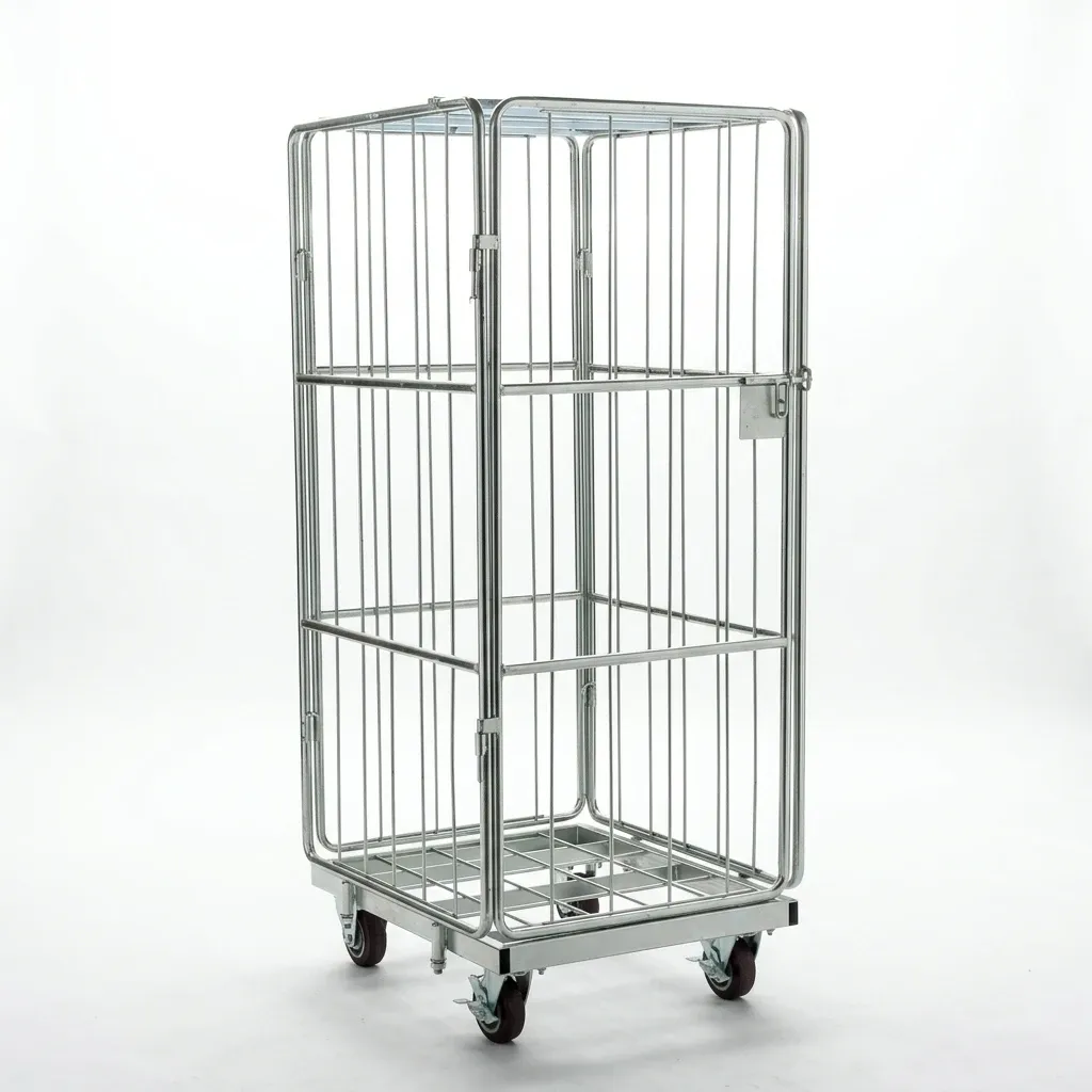 500 kg Capacity Mesh Roll Container Industrial Storage photo 4