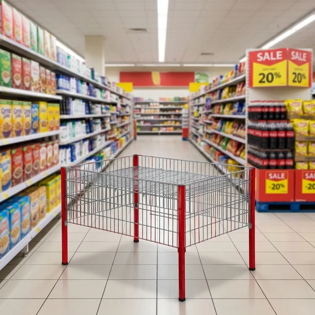 Supermarket Folding Hand Trolley (LPT-53760) detail 3