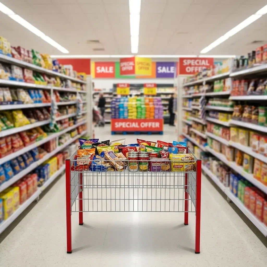 Supermarket Folding Hand Trolley (LPT-53760)