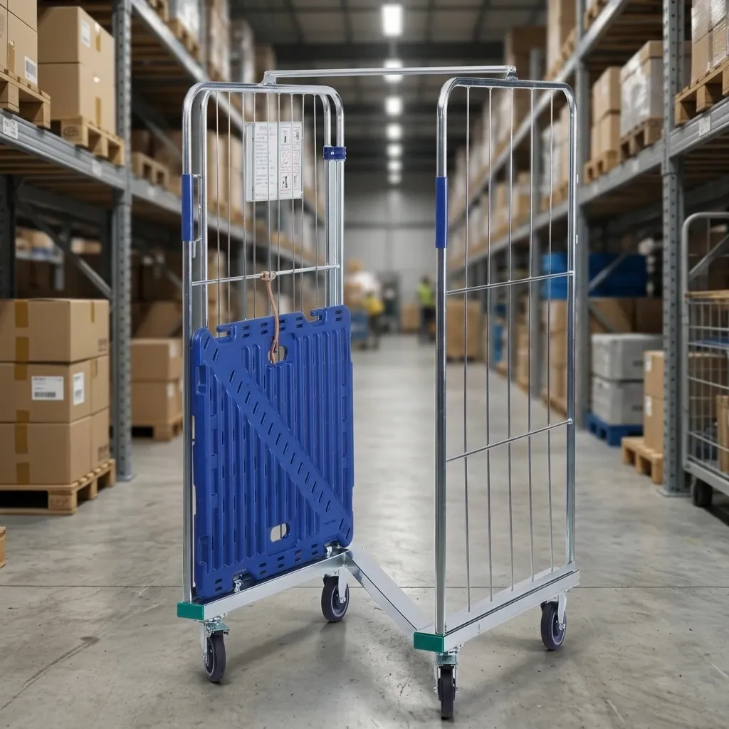 Logistic Trolley Steel Wire Material Roll Container (LPT-44554) detail 2