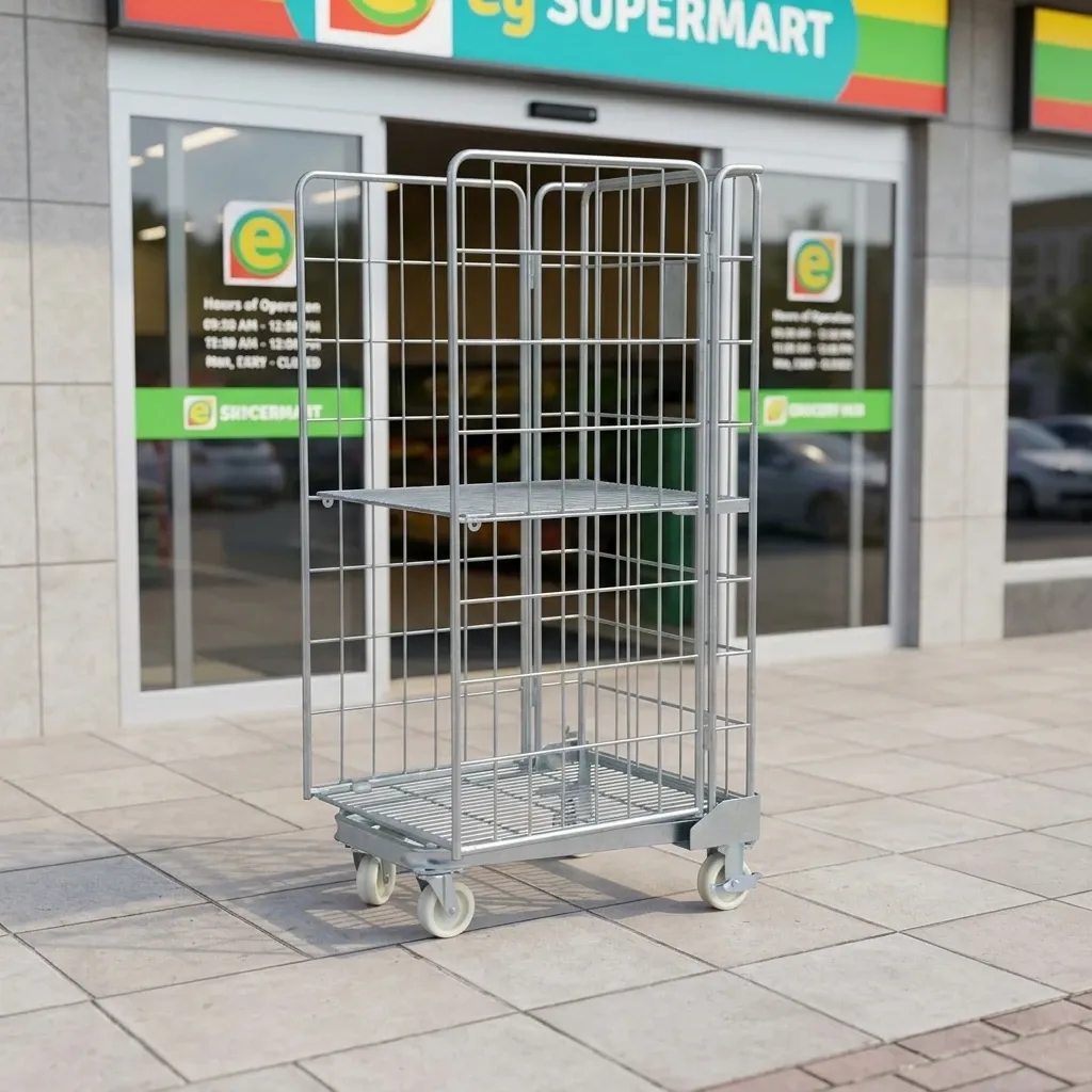 Logistic Trolley Steel Wire Material Roll Container (LPT-44554) photo 4