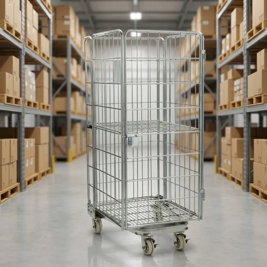 Logistic Trolley Steel Wire Material Roll Container (LPT-44554) photo 5
