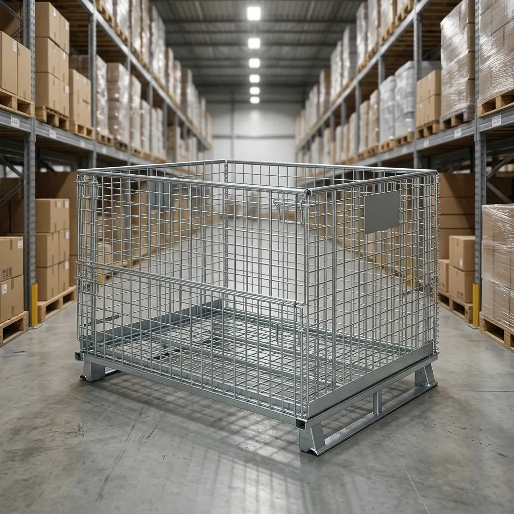 Rolling Storage Basket Locking Storage Cage (LPT-99135) photo 1