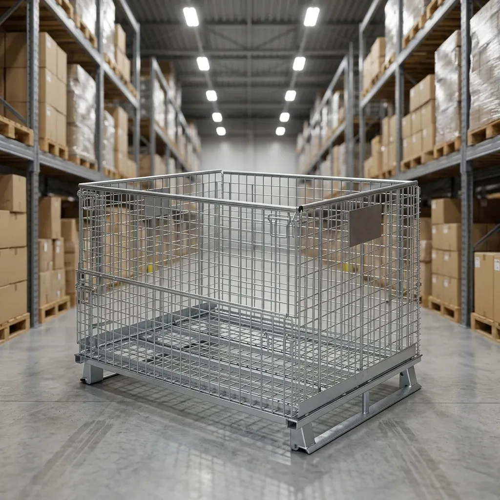 Rolling Storage Basket Locking Storage Cage (LPT-99135) photo 4