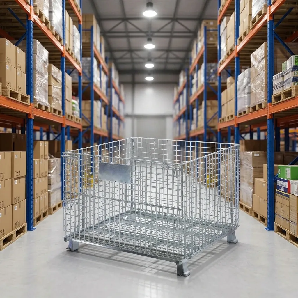Rolling Storage Basket Locking Storage Cage (LPT-99135) photo 5