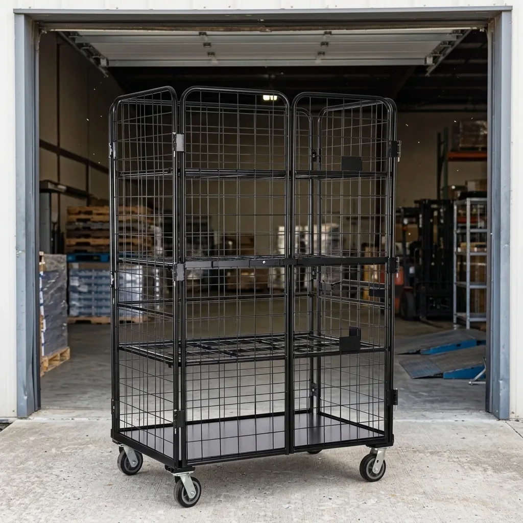 Mesh Folding Waterproof Logistics Trolley
