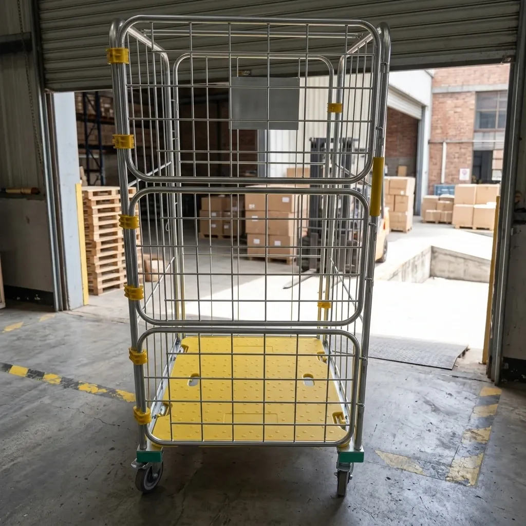 Warehouse Supermarket Industrial Logistic Mesh Folding Cages