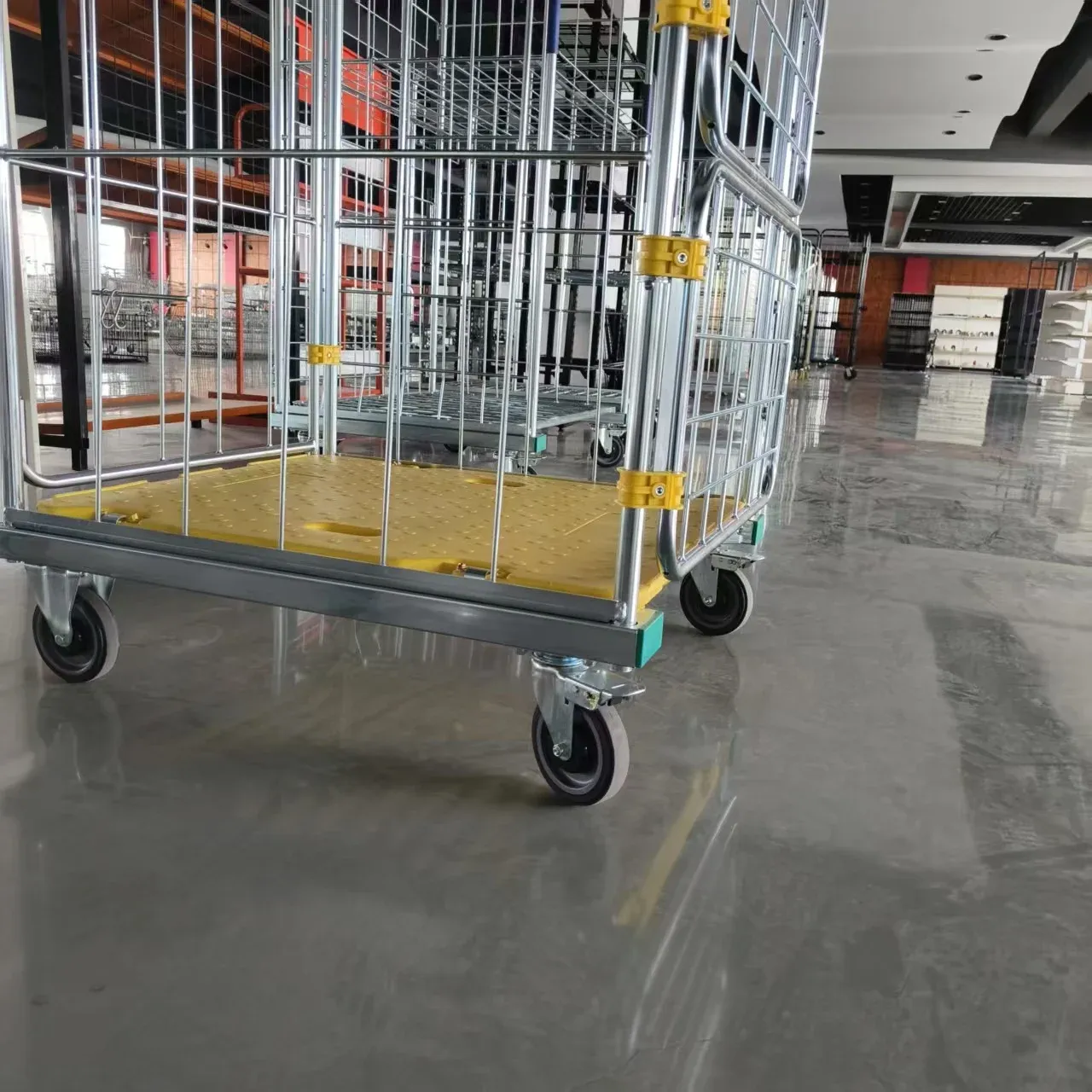 Warehouse Supermarket Industrial Logistic Mesh Folding Cages photo 3