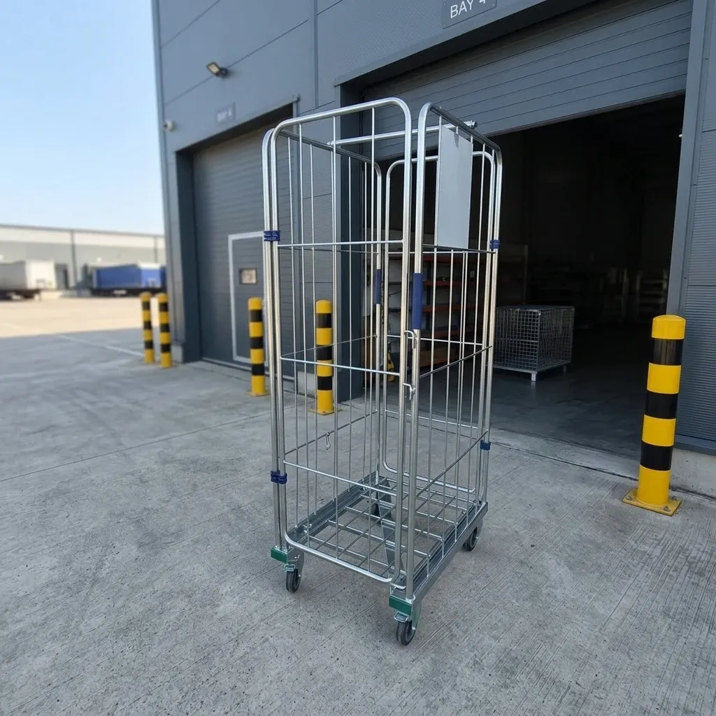 Mesh Folding Roll Container with 5 (LPT-87785)