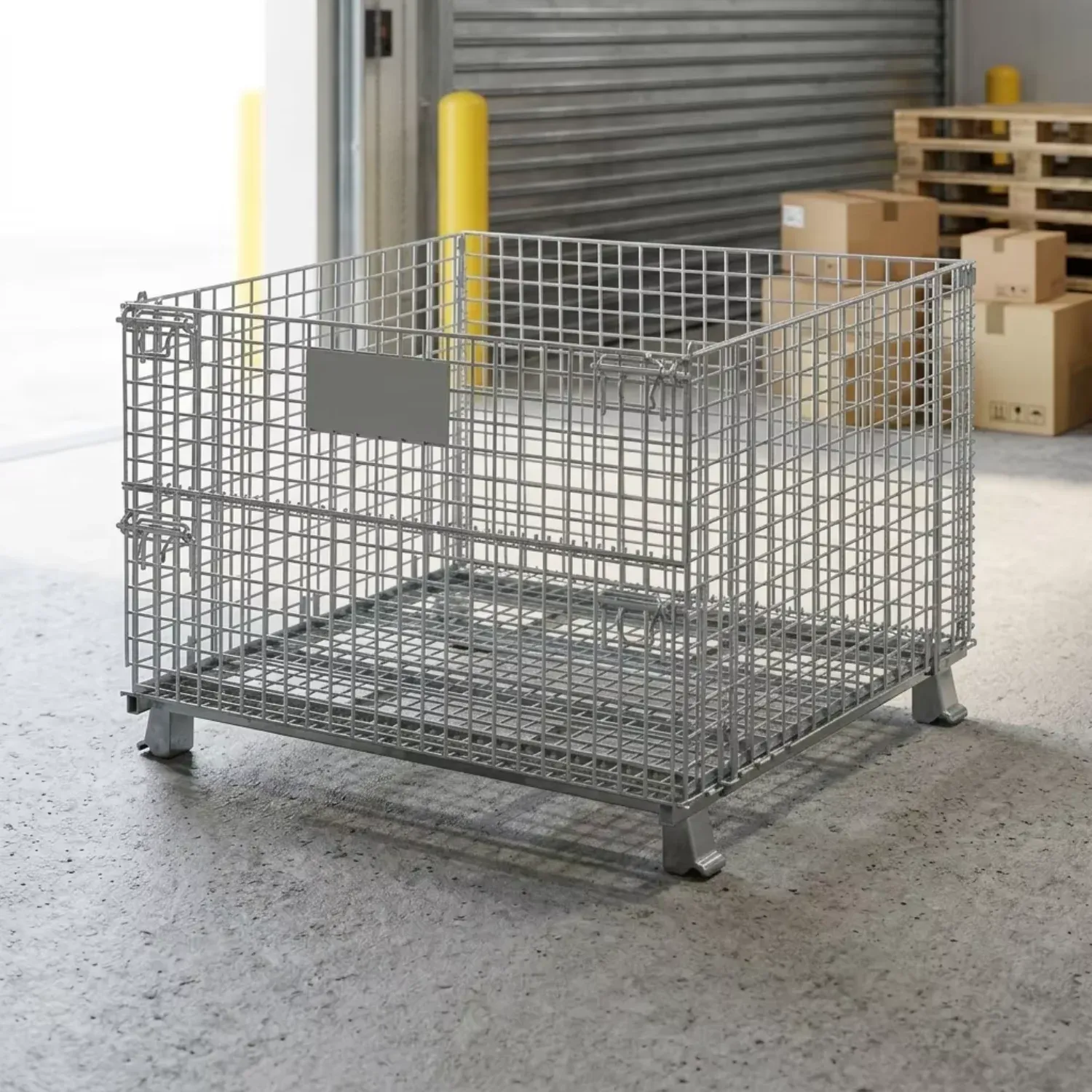 Heavy Duty Stable Box Metal Wire Mesh Container detail 1